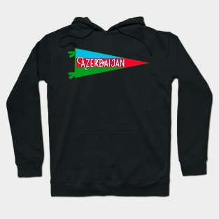 Azerbaijan Flag Pennant Hoodie